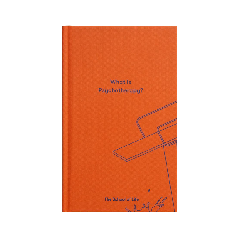 Front Cover of What is phychotherapy?, a book by The School of Life to remove the taboos that therapy can have in our society