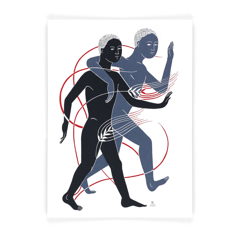 limited edition adam and adam screen print by Tom Berry