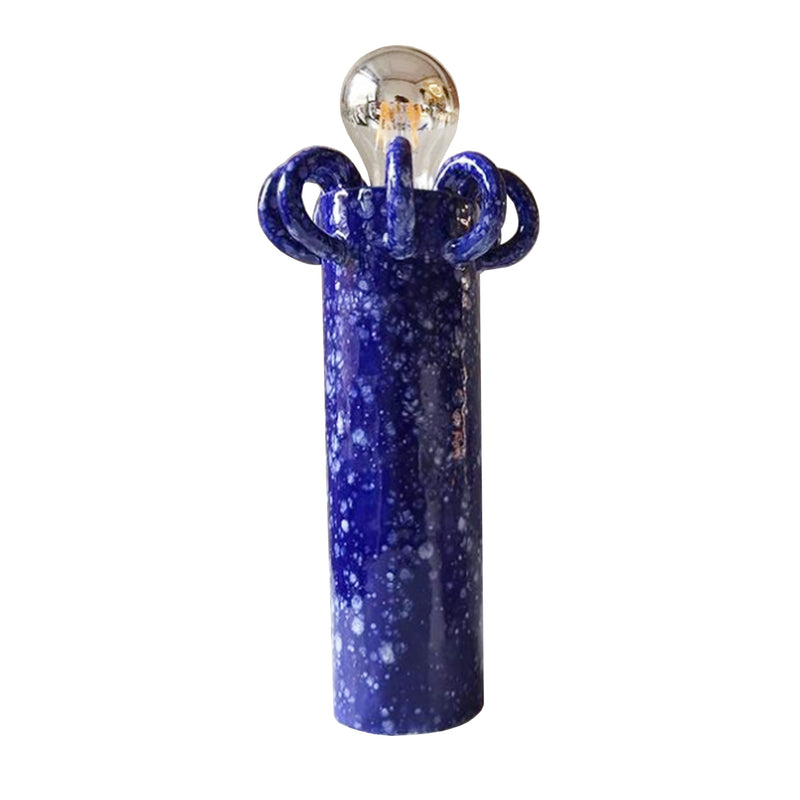 The Riva Blue Ceramic Table Lamp by Arianna De Luca