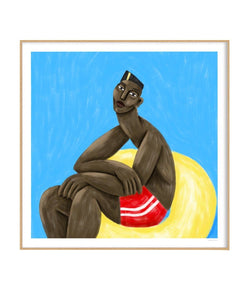 Picture of Basin, a limited edition screen print by French artist Cépé available now at cuemars.com