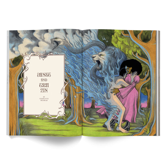 Once Upon a High Time fable illustration, with 14 weedy fairy tales by 14 different writers. Available now at www.cuemars.com