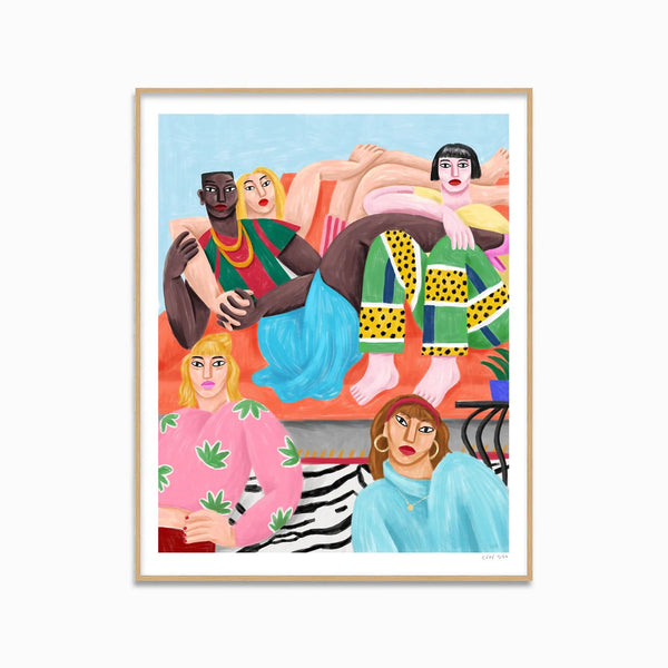 Picture of “The Coloc”, an Art Print made by French designer Cédric Pierre-Bez, also known as Cé Pé available at cuemars.com