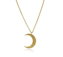 Momocreatura Crescent Moon Gold Plated x Sterling Silver Necklace