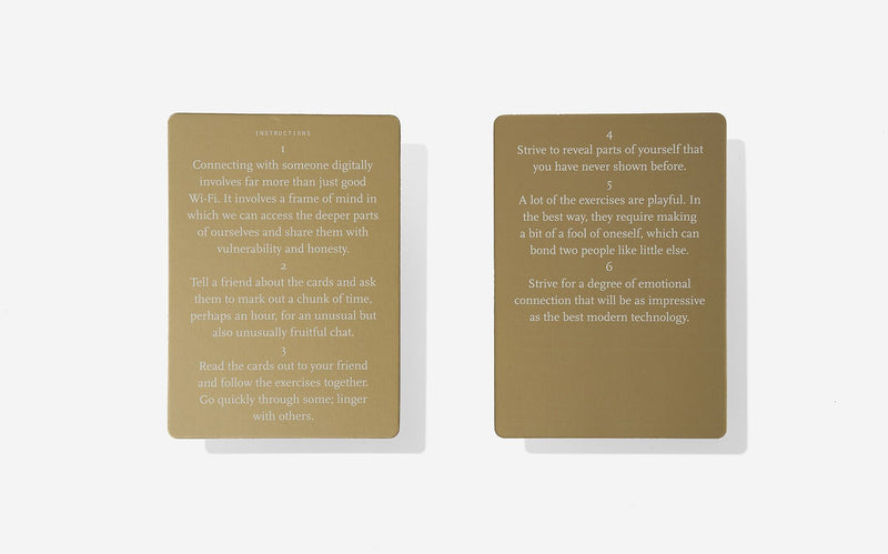 digital connections card game for long distance relationships by the school of life instructions