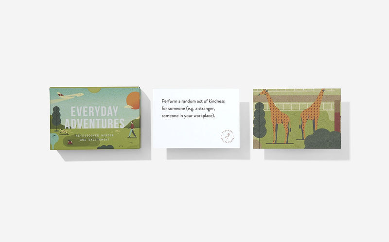 The School of Life Everyday Adventures prompt cards available at Cuemars