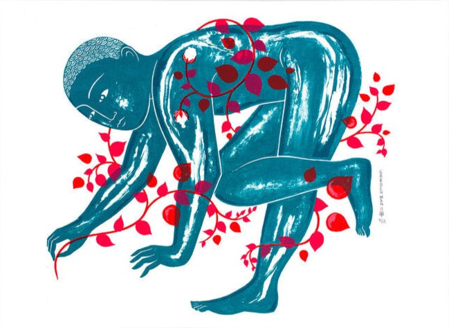 Screen print Garden Man 2 limited edition by Tom Berry
