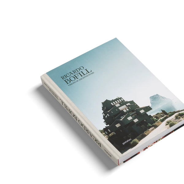 Ricardo Bofill Visions of Architecture coffee table book cover by Spanish postmodernist architecture Ricardo Bofill, available at www.cuemars.com