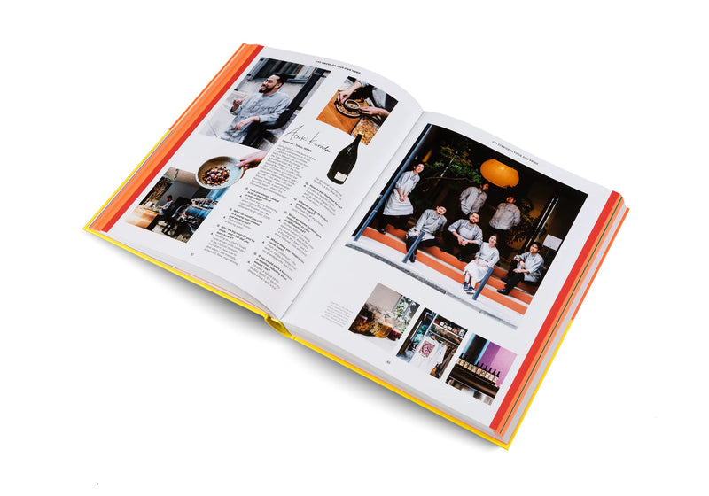 Work Better, Live Smarter, Be Happier bright orange coffee table book on how to build a business and a life you love, by Gestalten. Available at www.cuemars.com