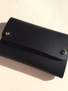 Handmade Black Leather Wallet