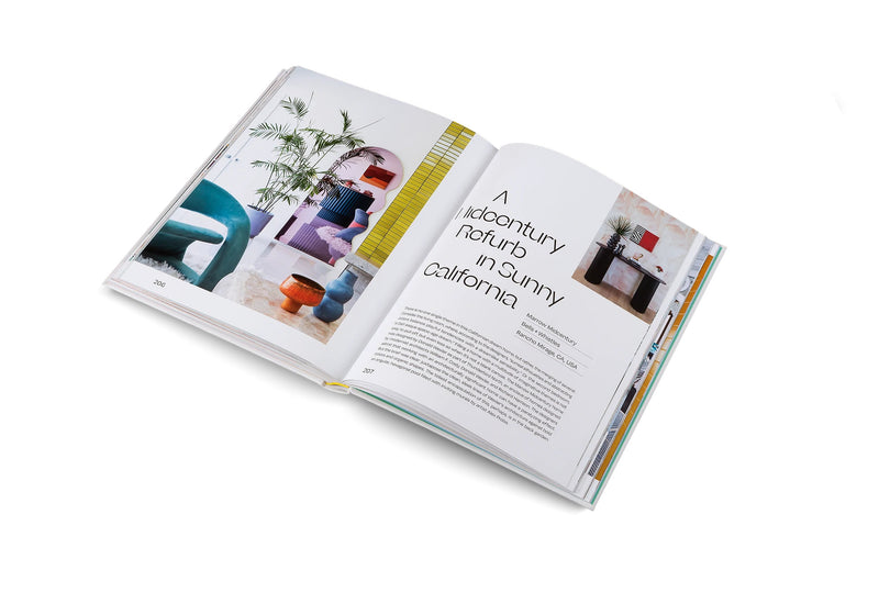 Home interior Coffee Table Book with a very bright and bold cover that states House of Joy, by Gestalten. Available at cuemars.com