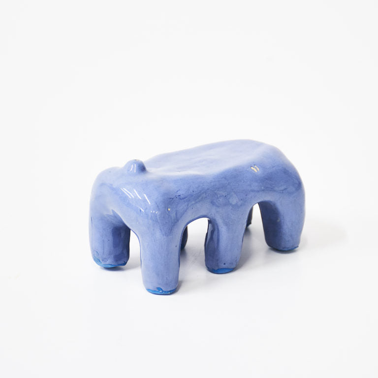 Lilac / Blue Ceramic Incense Holder with Legs by Siup Studio - Available at Cuemars