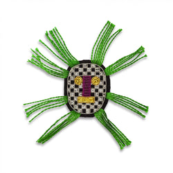 maconetlesquoy-hairy-mask-handmade-brooch-cuemars