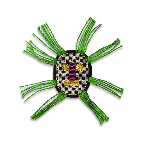 maconetlesquoy-hairy-mask-handmade-brooch-cuemars