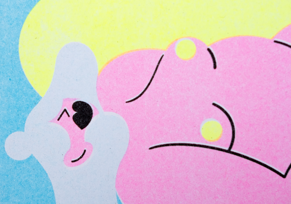 close up of top body of a nude woman illustrated by french illustrator marylou faure available at cuemars
