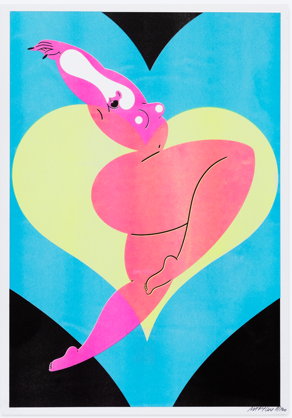 nude silhouette of a woman by french artist marylou faure available at cuemars 