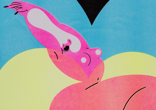 close up of nude silhouette of a woman by french artist marylou faure available at cuemars 