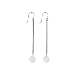 handmade sterling silver and rock crystal pendant earrings