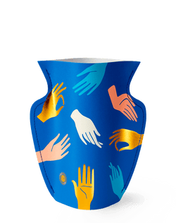 Product Picture of a handmade waterproof mini paper vase by Barcelona based design studio Octaevo