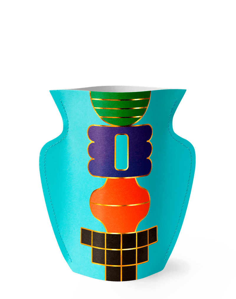 Picture of a handmade waterproof mini paper vase by Barcelona based design studio Octaevo