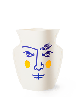 Picture of a handmade waterproof mini paper vase by Barcelona based design studio Octaevo