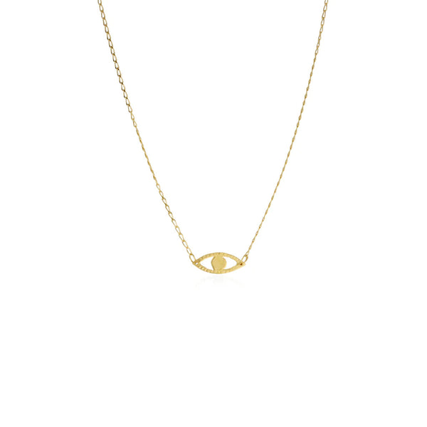 Gold Eye Necklace