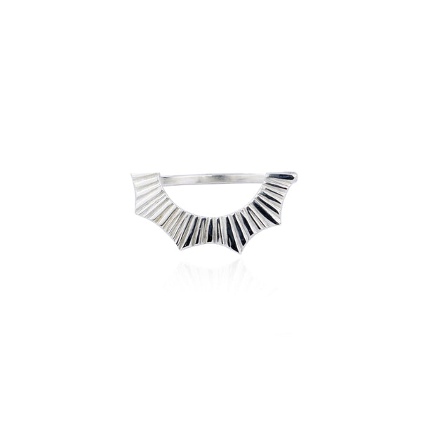 Halo Ring in Silver handmade by London designer Momocreatura