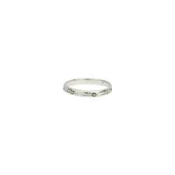 moon crater ring handmade in oxidised silver by London based jewellery designer Momocreatura. Available at www.cuemar.com
