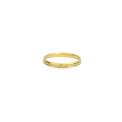Moon Crater Ring 2.5mm - Gold Vermeil