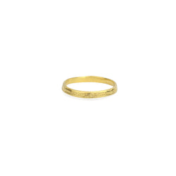 Moon Crater Ring 2mm - Gold Vermeil