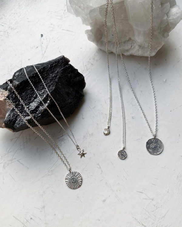 Celestial Jewellery collection, handmade in London by Momocreatura