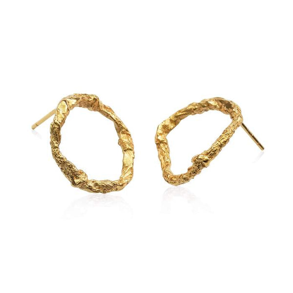 Illusion Circle Earrings - Gold