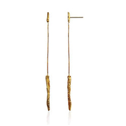 Handcrafted 22ct Gold Plated statement earrings pendants 