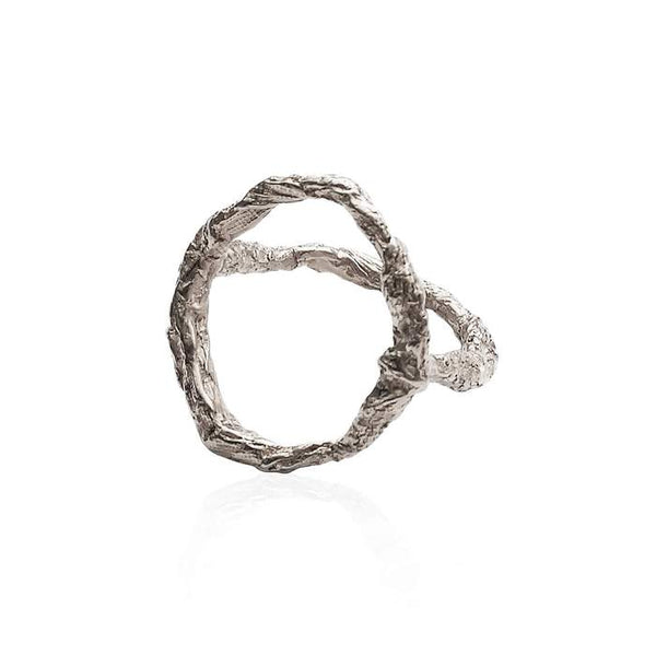 Niza Huang handcrafted Sterling Silver Siska Geometric ring