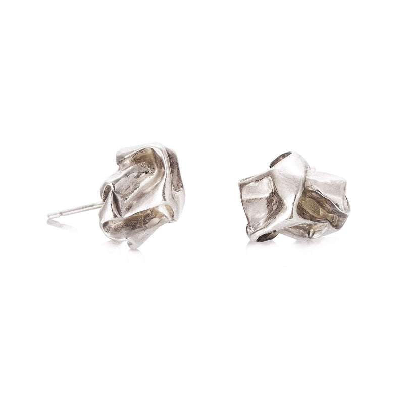 Niza Huang handcrafted nugget studs sterling silver