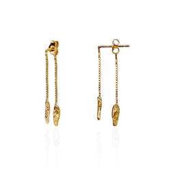22ct gold plated tinkling earrings by Niza Huang from the Illusion collection available at cuemars.com