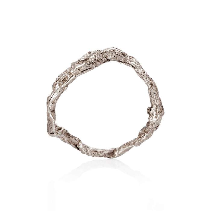 Niza huang sterling silver raw handcrafted ring