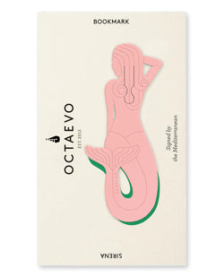 Mermaid pink metallic bookmark called Sirena, designed by Octaevo. Available at www.cuemars.com