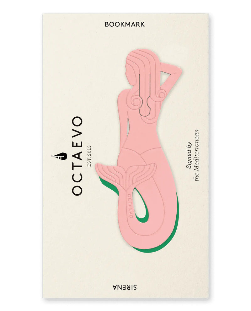Mermaid pink metallic bookmark called Sirena, designed by Octaevo. Available at www.cuemars.com