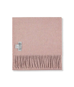 picture of handmade super soft baby alpaca shawl by so cosy in pale pink available online and at the store