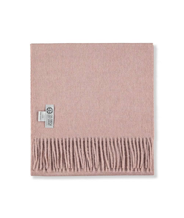 picture of handmade super soft baby alpaca shawl by so cosy in pale pink available online and at the store
