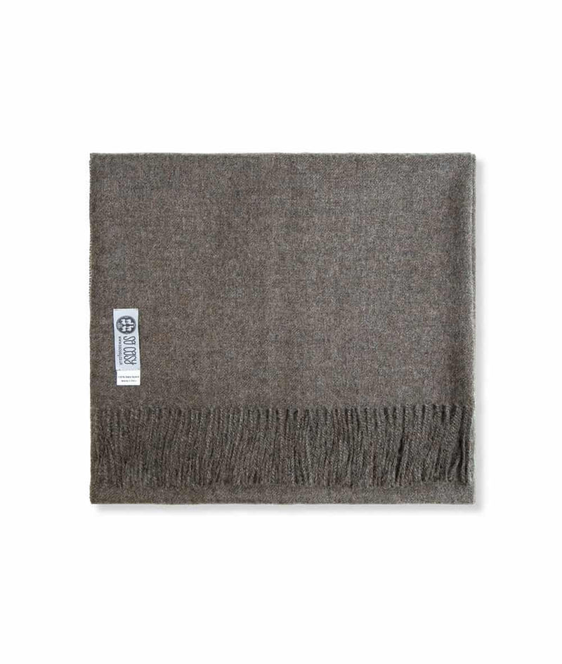 picture of handmade super soft baby alpaca shawl by so cosy in mocha available online and at the store