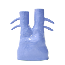 Siup Studio - Handmade Blue ceramic vase - Whisker vase