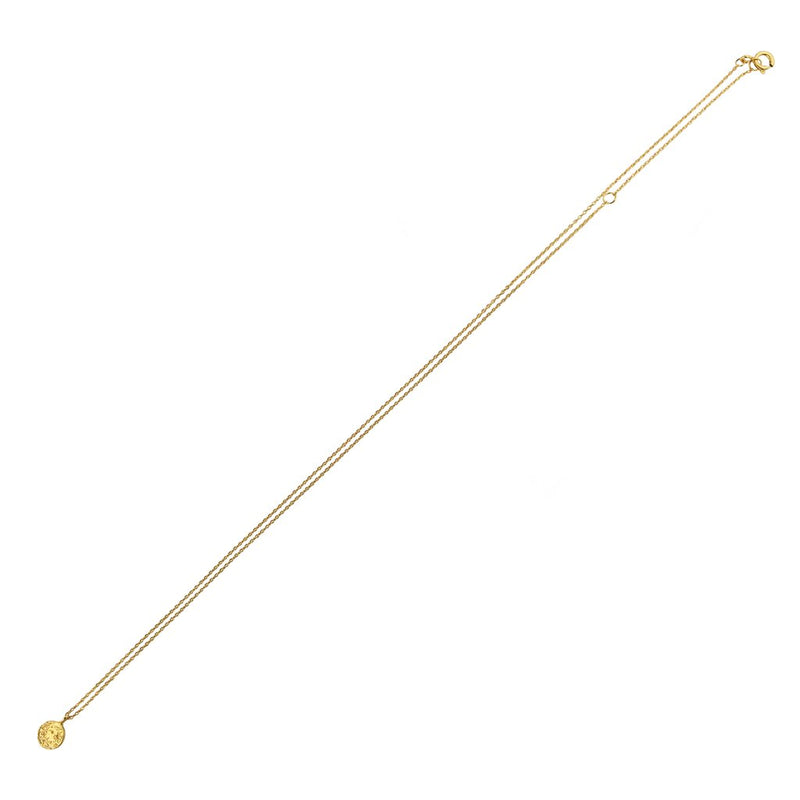 Gold vermeil full moon mini necklace by momocreatura