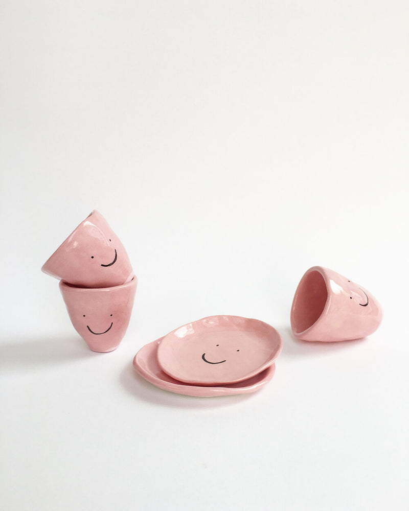 Happy cup handmade by Amy Victoria Marsh available at cuemars.com
