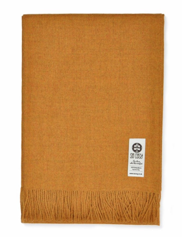 handmade super soft baby alpaca throw made by so cosy available online and at the shop