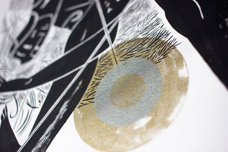 Details of Screen print Starmaker limited edition by Tom Berry