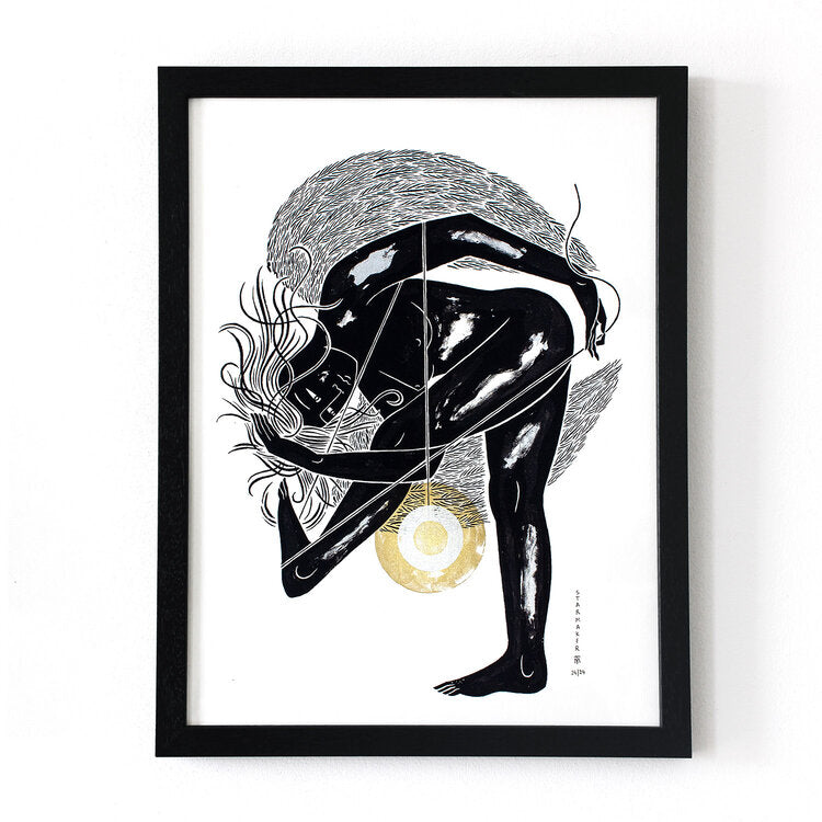 Framed Screen print Starmaker limited edition by Tom Berry