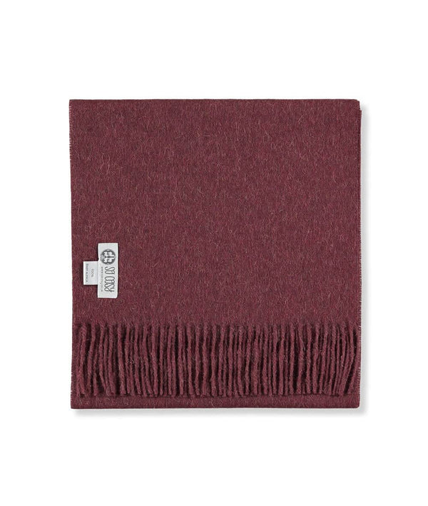 picture of handmade super soft baby alpaca shawl by so cosy in burgundy available online and at the store