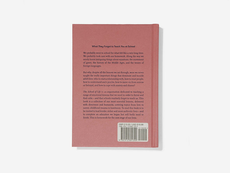 Self-knowledge Pink Book What They forgot to teach you at school by the school of life, now available at Cuemars