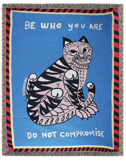 woven-cotton-throw-goodbond-blue-cat--throw-cuemars